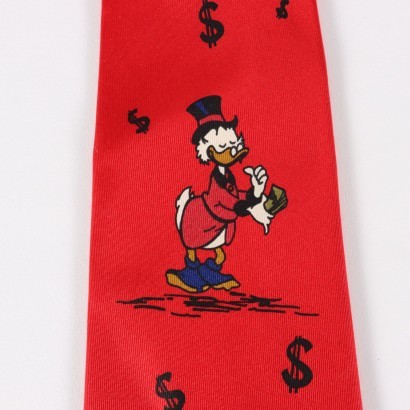 Cravatta vintage, vintage uomo, walt disney vintage, moda vintage,Cravatta Vintage Walt Disney Uncle Scroo