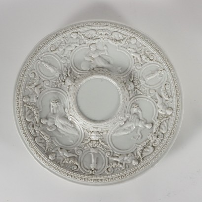 antiquariato, ceramica, antiquariato ceramica, ceramica antica, ceramica antica italiana, ceramica di antiquariato, ceramica neoclassico, ceramica del 800,Versatoio con Piatto Manifattura Ginori