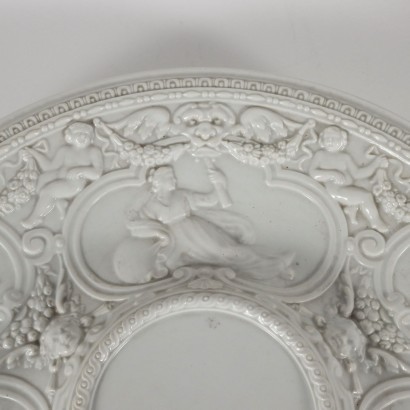 antiquariato, ceramica, antiquariato ceramica, ceramica antica, ceramica antica italiana, ceramica di antiquariato, ceramica neoclassico, ceramica del 800,Versatoio con Piatto Manifattura Ginori