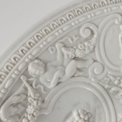 antiquariato, ceramica, antiquariato ceramica, ceramica antica, ceramica antica italiana, ceramica di antiquariato, ceramica neoclassico, ceramica del 800,Versatoio con Piatto Manifattura Ginori