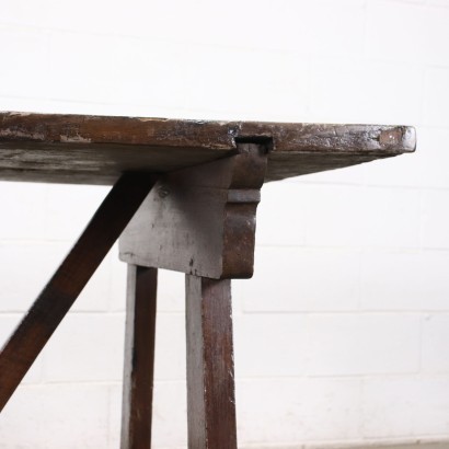 antiquariato, tavolo, antiquariato tavolo, tavolo antico, tavolo antico italiano, tavolo di antiquariato, tavolo neoclassica, tavolo del 800,Tavolo a Cavalletto in Noce