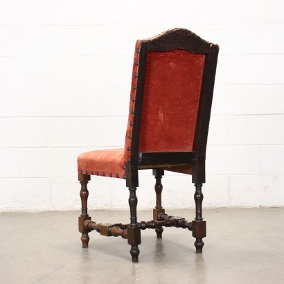antiquariato, sedia, antiquariato sedie, sedia antica, sedia antica italiana, sedia di antiquariato, sedia neoclassica, sedia del 800,Gruppo di Sedie a Rocchetto Barocche