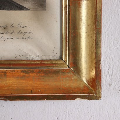 antiquariato, specchiera, antiquariato specchiera, specchiera antica, specchiera antica italiana, specchiera di antiquariato, specchiera neoclassica, specchiera del 800 - antiquariato, cornice, antiquariato cornice, cornice antica, cornice antica italiana, cornice di antiquariato, cornice neoclassico, cornice del 800,Cornice Impero in Legno Dorato