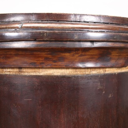 Table de Chevet Colonne Style Empire Acajou Italie XIX Siècle