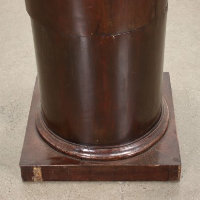 Table de Chevet Colonne Style Empire Acajou Italie XIX Siècle