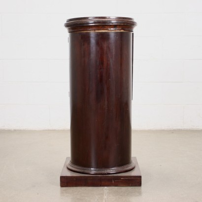 Table de Chevet Colonne Style Empire Acajou Italie XIX Siècle