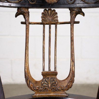 antiquariato, sedia, antiquariato sedie, sedia antica, sedia antica italiana, sedia di antiquariato, sedia neoclassica, sedia del 800,Gruppo di Quattro Sedie in Stile Imper