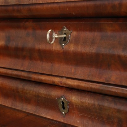 Antigüedades, secretaire, secretaria antigua, secretaria antigua, secretaria italiana antigua, secretaria antigua, secretaria neoclásica, secretaria del siglo XIX, secretaria Biedermaier
