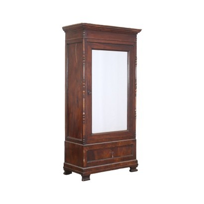 Louis Philippe Ligurischer Schrank Nussbaum Spiegel Italien \\'800