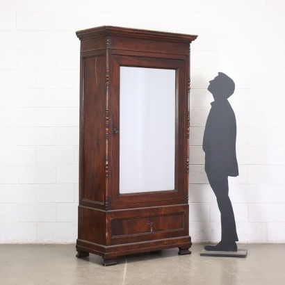 Louis Philippe Ligurischer Schrank Nussbaum Spiegel Italien \\'800