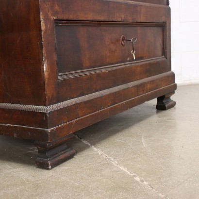 Louis Philippe Ligurischer Schrank Nussbaum Spiegel Italien \\'800