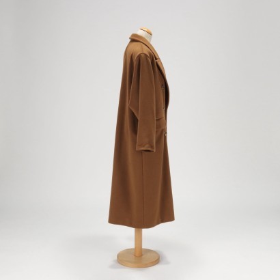 maxmara cappotto, cappotto vintage, lana e cachemire, vintage maxmara, vintage italiano,Cappotto Vintage MaxMara Cammello