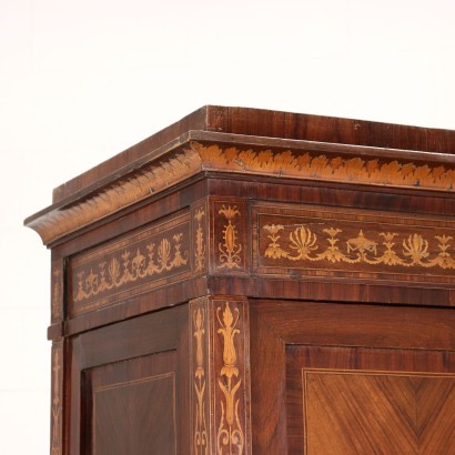 Armoire de Style Néoclassique Merisier Palissandre Italie XX Siècle