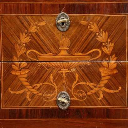 Armoire de Style Néoclassique Merisier Palissandre Italie XX Siècle