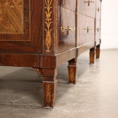 Armoire de Style Néoclassique Merisier Palissandre Italie XX Siècle