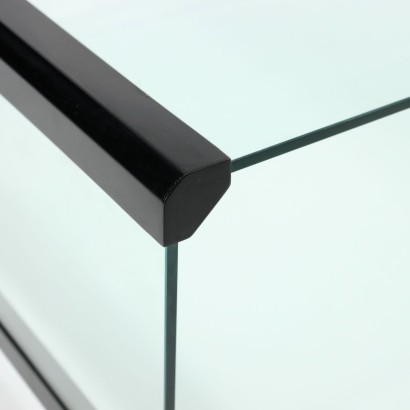 Table Basse par Radice & Gallotti Verre Laiton Italie \'70s-\'80s