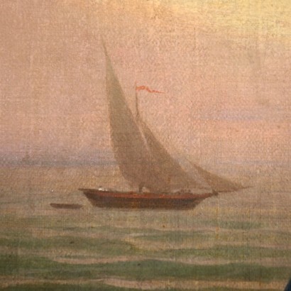 Huile sur Toile Attribué à A. Chierici Italie XIX Siècle