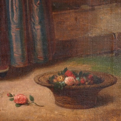 Huile sur Toile Attribué à A. Chierici Italie XIX Siècle