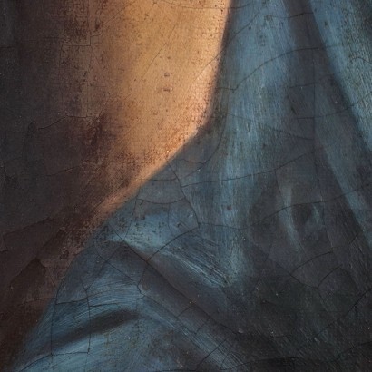 Vierge qui Prie Huile sur Toile Italie XVII Siècle