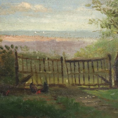 Huile sur Toile par Attilio Guffanti Italie XX Siècle