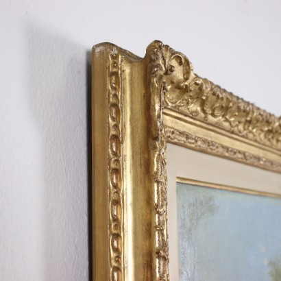 Huile sur Toile par Attilio Guffanti Italie XX Siècle