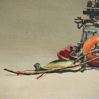 Huile sur Table par Gianni Cacciarini Italie Années 1990