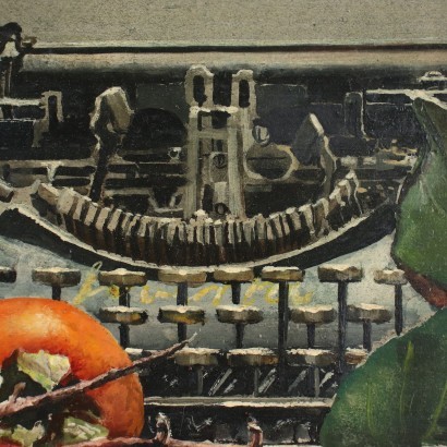 Huile sur Table par Gianni Cacciarini Italie Années 1990