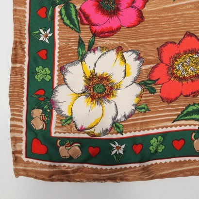 foulard, seta, pura seta, foulard in seta, larioseta, seta di como, moschino,Foulard Moschino