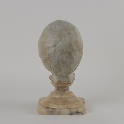 antiquariato, scultura in ceramica, antiquariato scultura in ceramica, scultura in ceramica antica, scultura in ceramica antica italiana, scultura in ceramica di antiquariato, scultura in ceramica neoclassico, scultura in ceramica del 800,Testa di Fanciullo in Creta,M. Cassola,M. Cassola