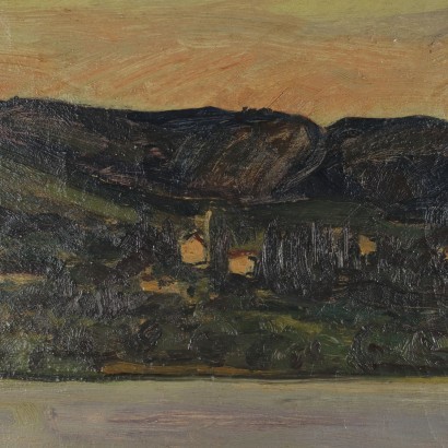 Öl auf Leinwand von Carlo Monti Italien XX Jhd