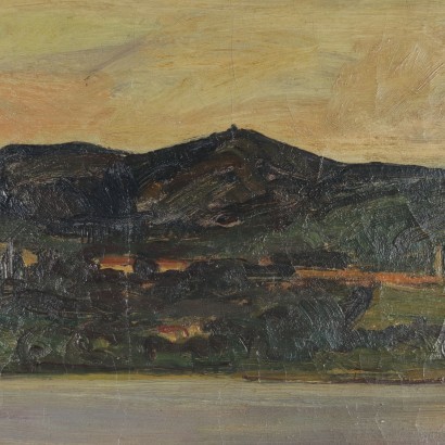 Öl auf Leinwand von Carlo Monti Italien XX Jhd