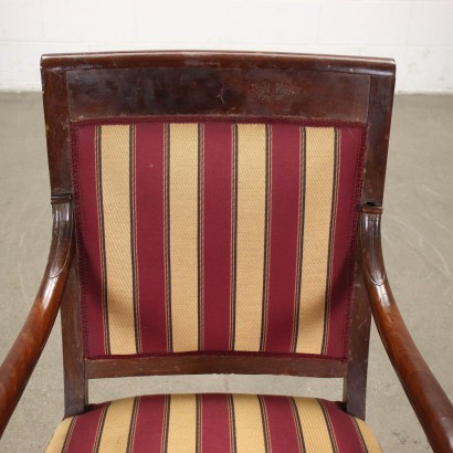 antiquariato, poltrona, antiquariato poltrone, poltrona antica, poltrona antica italiana, poltrona di antiquariato, poltrona neoclassica, poltrona del 800,Gruppo di Quattro Poltrone Impero,Gruppo di Quattro Poltrone Impero