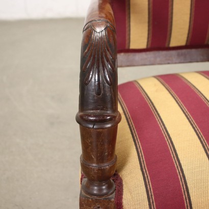 antiquariato, poltrona, antiquariato poltrone, poltrona antica, poltrona antica italiana, poltrona di antiquariato, poltrona neoclassica, poltrona del 800,Gruppo di Quattro Poltrone Impero,Gruppo di Quattro Poltrone Impero