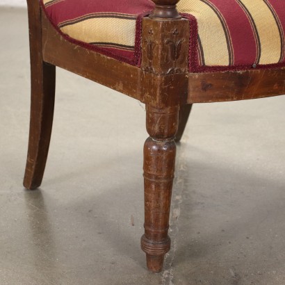 antiquariato, poltrona, antiquariato poltrone, poltrona antica, poltrona antica italiana, poltrona di antiquariato, poltrona neoclassica, poltrona del 800,Gruppo di Quattro Poltrone Impero,Gruppo di Quattro Poltrone Impero