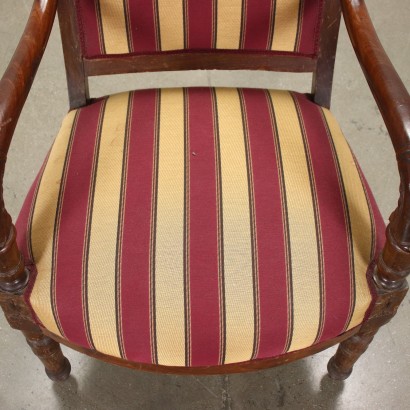 antiquariato, poltrona, antiquariato poltrone, poltrona antica, poltrona antica italiana, poltrona di antiquariato, poltrona neoclassica, poltrona del 800,Gruppo di Quattro Poltrone Impero,Gruppo di Quattro Poltrone Impero