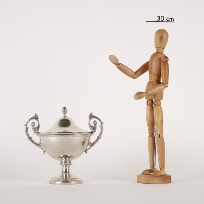 Silver Sugar Bowl Antonio Giacché Silver Italy XX Century