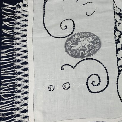 antiguo, colcha, colchas antiguas, colcha antigua, colcha italiana antigua, colcha antigua, colcha neoclásica, colcha siglo XIX, Colcha Doble Lino