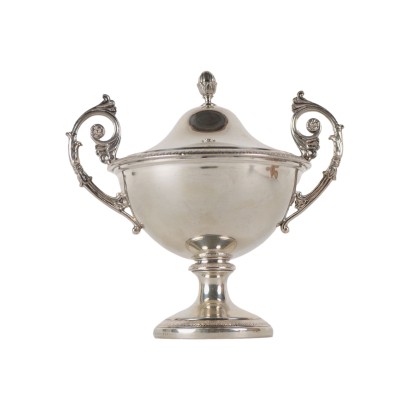 Silver Sugar Bowl Antonio Giacché Silver Italy XX Century