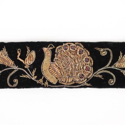 Ceinture Vintage Velour Inde Années 1960