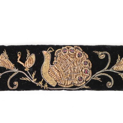 Ceinture Vintage Velour Inde Années 1960