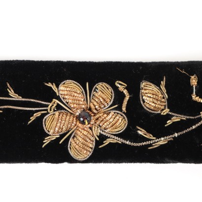 Ceinture Vintage Velour Inde Années 1960