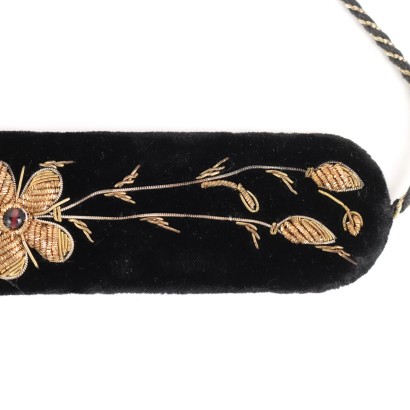Ceinture Vintage Velour Inde Années 1960