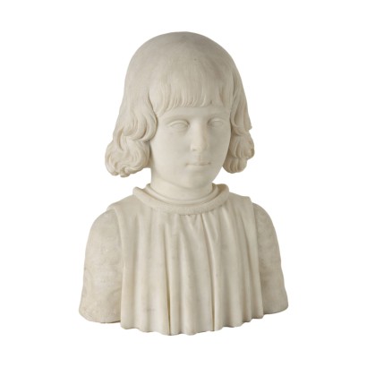 Busto di Bambino in Marmo