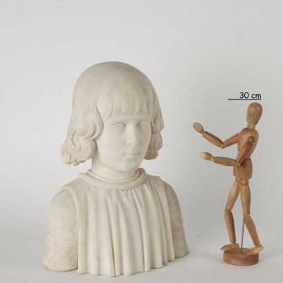arte, arte italiana, pittura antica italiana,Busto di Bambino in Marmo