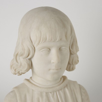 arte, arte italiana, pittura antica italiana,Busto di Bambino in Marmo