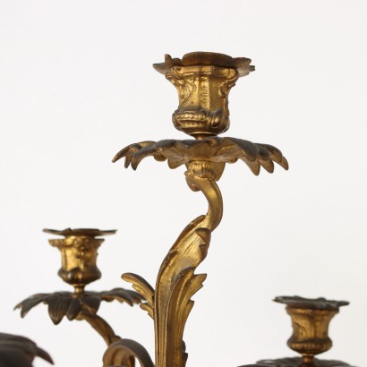 antiquariato, vaso, antiquariato vasi, vaso antico, vaso antico italiano, vaso di antiquariato, vaso neoclassico, vaso del 800,Candelabro in Bronzo con Vaso Imari