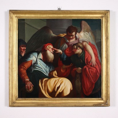 arte, arte italiana, pittura antica italiana,Tobiolo ridà la vista al padre To