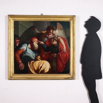 arte, arte italiana, pittura antica italiana,Tobiolo ridà la vista al padre To
