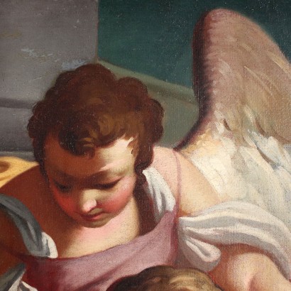 arte, arte italiana, pittura antica italiana,Tobiolo ridà la vista al padre To