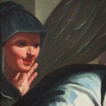 arte, arte italiana, pittura antica italiana,Tobiolo ridà la vista al padre To